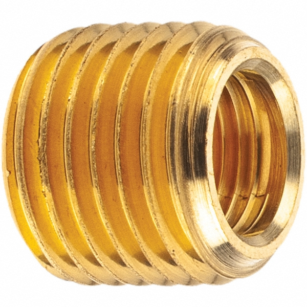 Merit Brass Brass Pipe Bushing: 1/4 x 1/8" Fitting, Threaded, MNPT x FNPT, Class 125 - BS115-0402