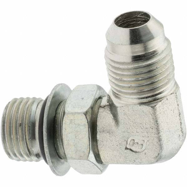 Parker Steel Flared Tube Male Adapter: 3/8" OD, 1/2-20 Thread, 37 deg Flared Angle - PT-00292