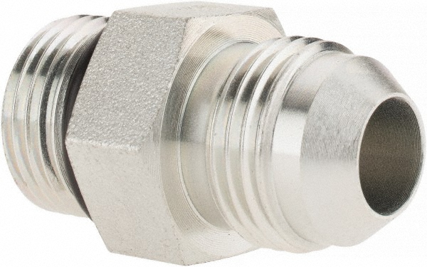 Parker Steel Flared Tube Male Adapter: 3/8" OD, 1/2-20 Thread, 37 deg Flared Angle - PT-00292