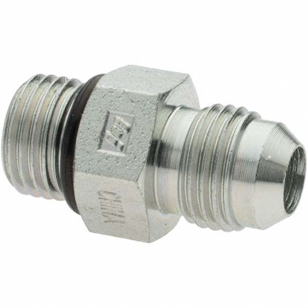 Parker Steel Flared Tube Male Adapter: 3/8" OD, 1/2-20 Thread, 37 deg Flared Angle - PT-00292
