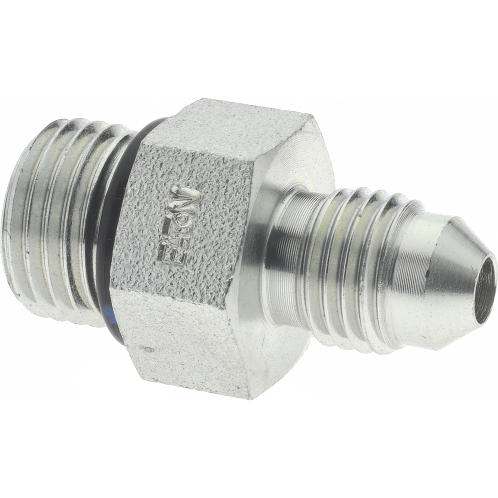 Parker Steel Flared Tube Male Adapter: 3/8" OD, 1/2-20 Thread, 37 deg Flared Angle - PT-00292