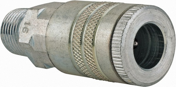Parker Pneumatic Hose Coupling: 1/2" Body Dia, Tru-Flate Automotive Interchange - 16-6B