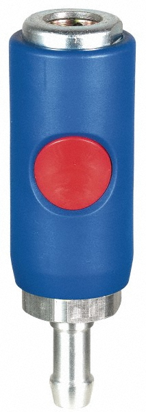 Parker Pneumatic Hose Coupling: 1/2" Body Dia, Tru-Flate Automotive Interchange - 16-6B