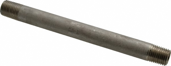 Value Collection Stainless Steel Pipe Nipple: 1/4" Pipe, Grade 304 & 304L - 4BN1/4*51/2