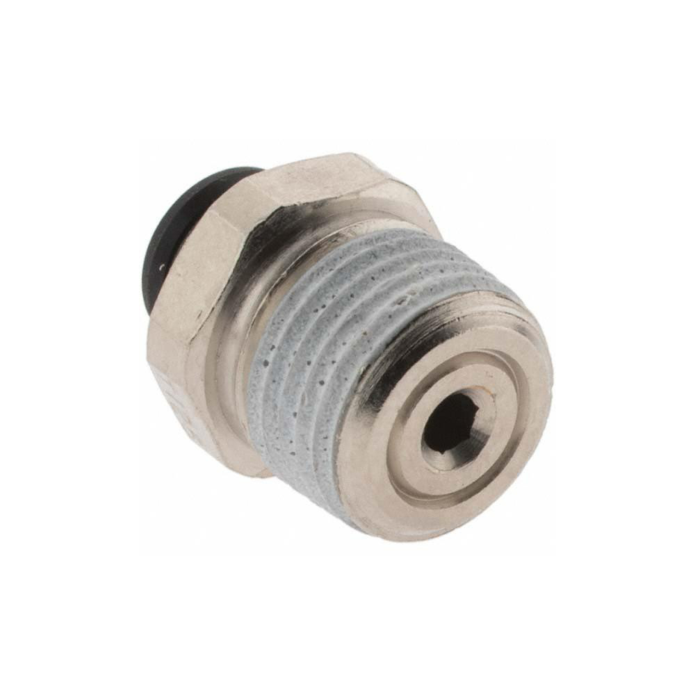 Parker Push-to-Connect Tube x MNPT Fitting: Connector, NPT, 1/8" OD - KP23827