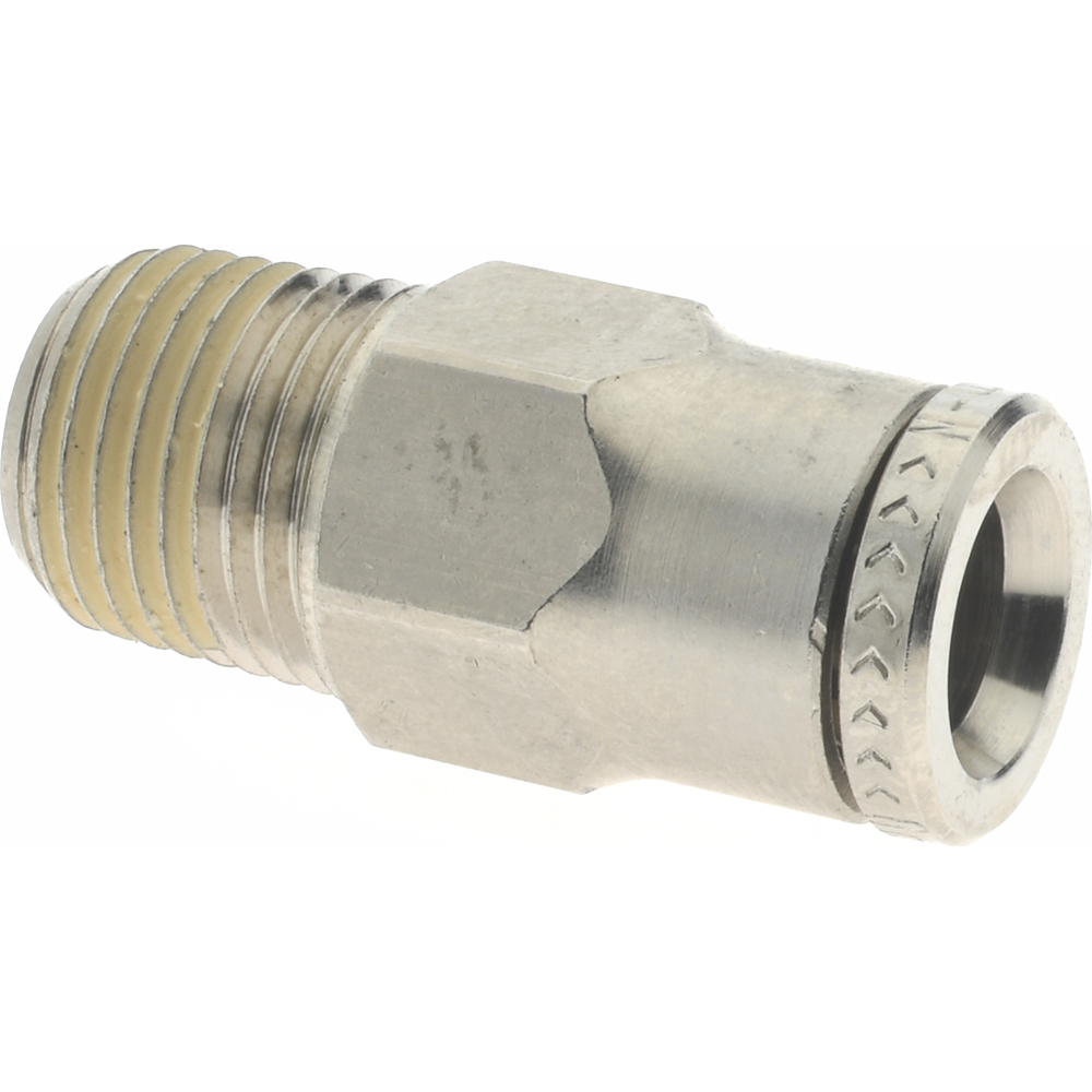 Norgren Push-to-Connect Tube x MNPT x Tube x Male Fitting: Pneumatic Adapter, NPTF, 6.00 mm OD - 104250618
