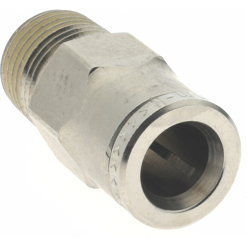 Norgren Push-to-Connect Tube x MNPT x Tube x Male Fitting: Pneumatic Adapter, NPTF, 6.00 mm OD - 104250618