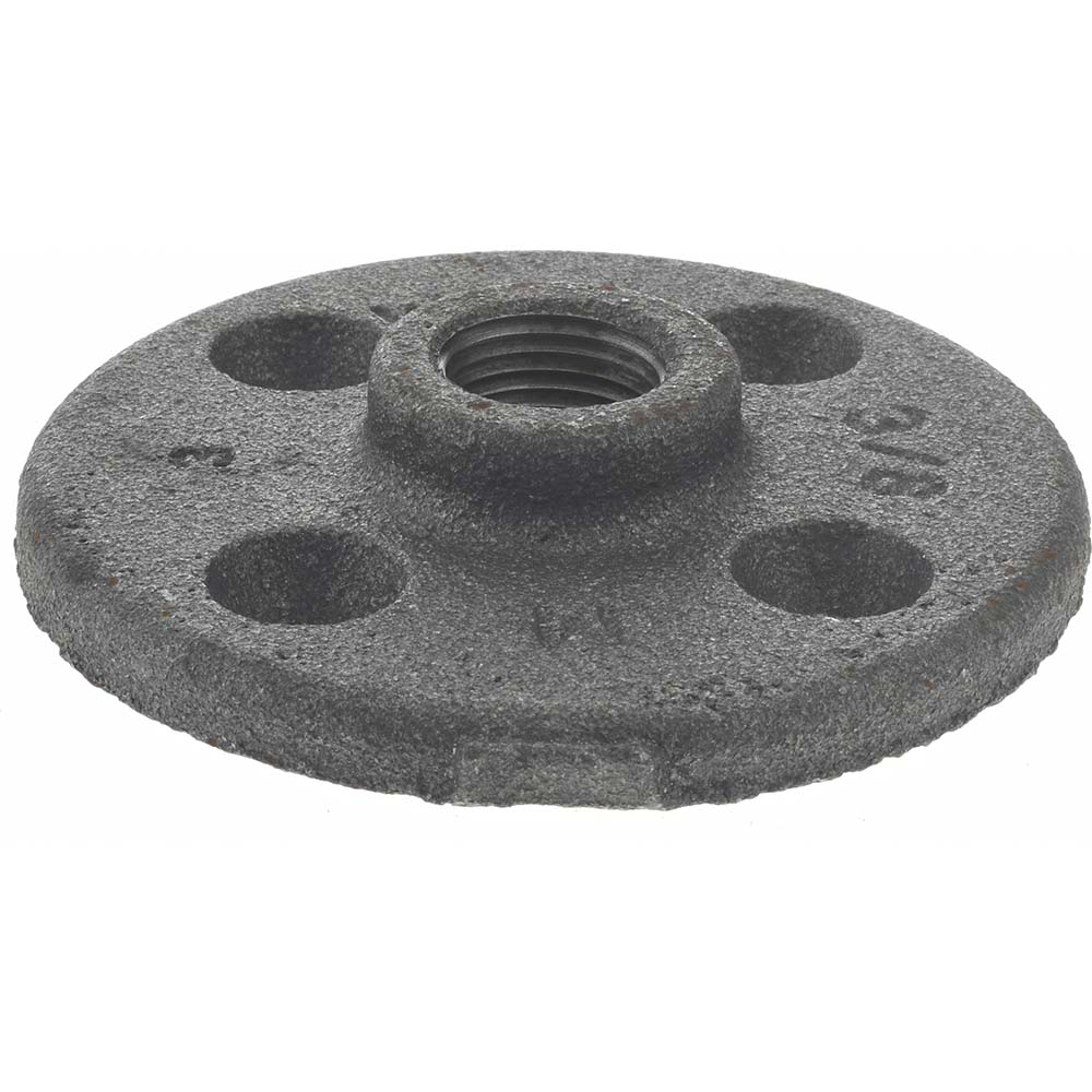 Anvil 3/8" Pipe, 3" OD, 5/8" Hub Length, Black Floor Pipe Flange - 0300194800