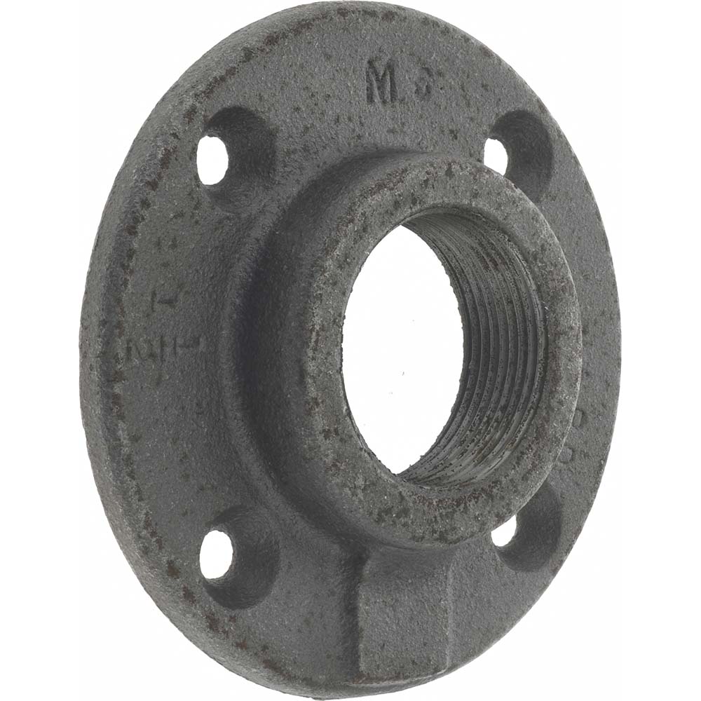 Anvil 3/8" Pipe, 3" OD, 5/8" Hub Length, Black Floor Pipe Flange - 0300194800