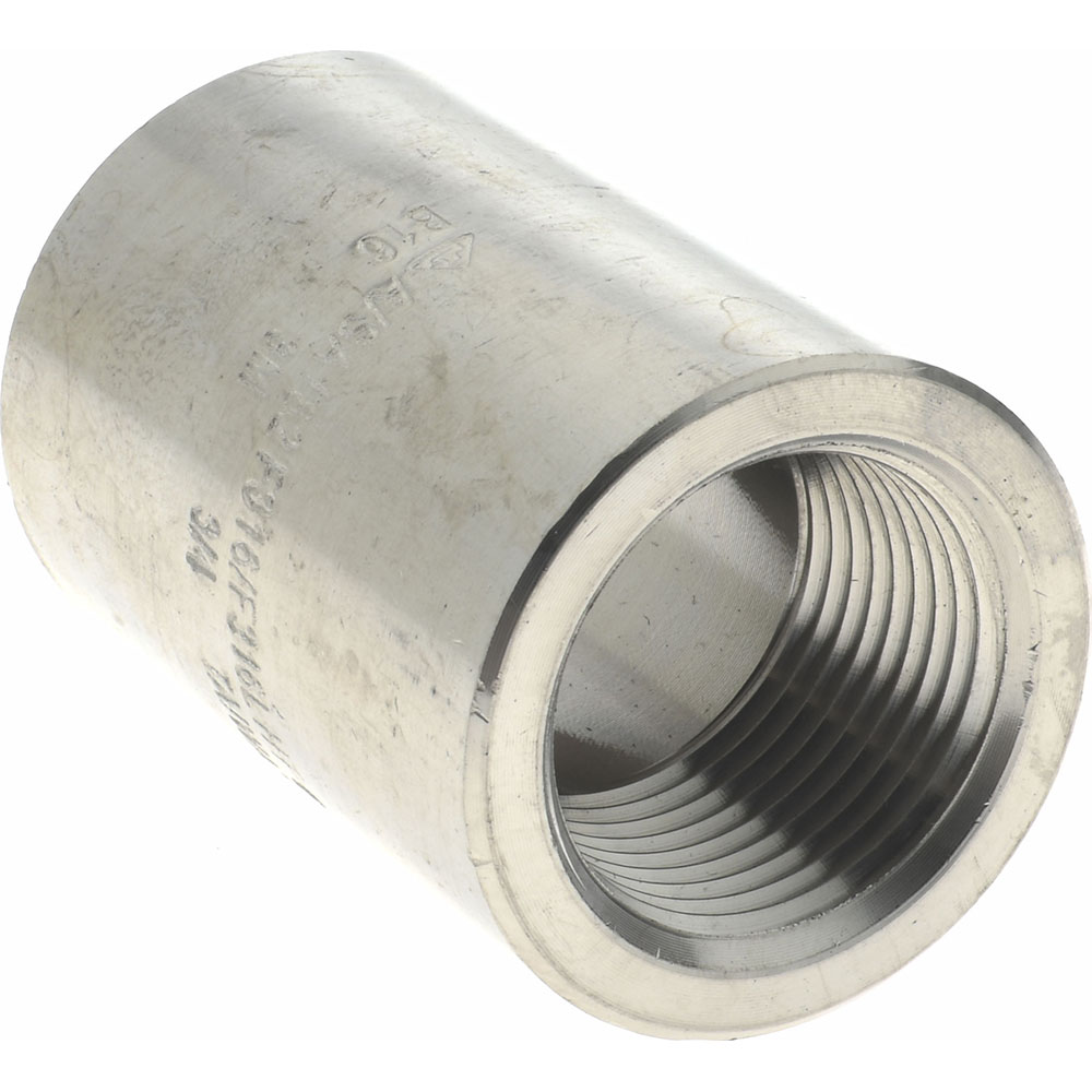 Merit Brass Pipe Coupling: 3/4", 316 & 316L Stainless Steel - 3611D-12