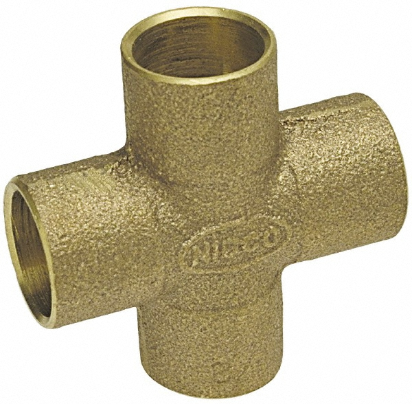 NIBCO Cast Copper Pipe Flush Bushing: 1" x 1/2" Fitting, FTG x F, Pressure Fitting - B179350