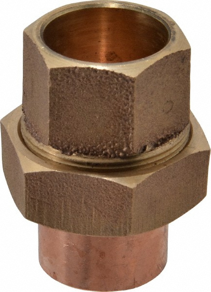 NIBCO Cast Copper Pipe Flush Bushing: 1" x 1/2" Fitting, FTG x F, Pressure Fitting - B179350