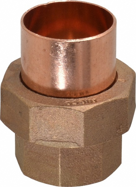 NIBCO Cast Copper Pipe Flush Bushing: 1" x 1/2" Fitting, FTG x F, Pressure Fitting - B179350