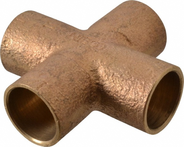 NIBCO Cast Copper Pipe Flush Bushing: 1" x 1/2" Fitting, FTG x F, Pressure Fitting - B179350