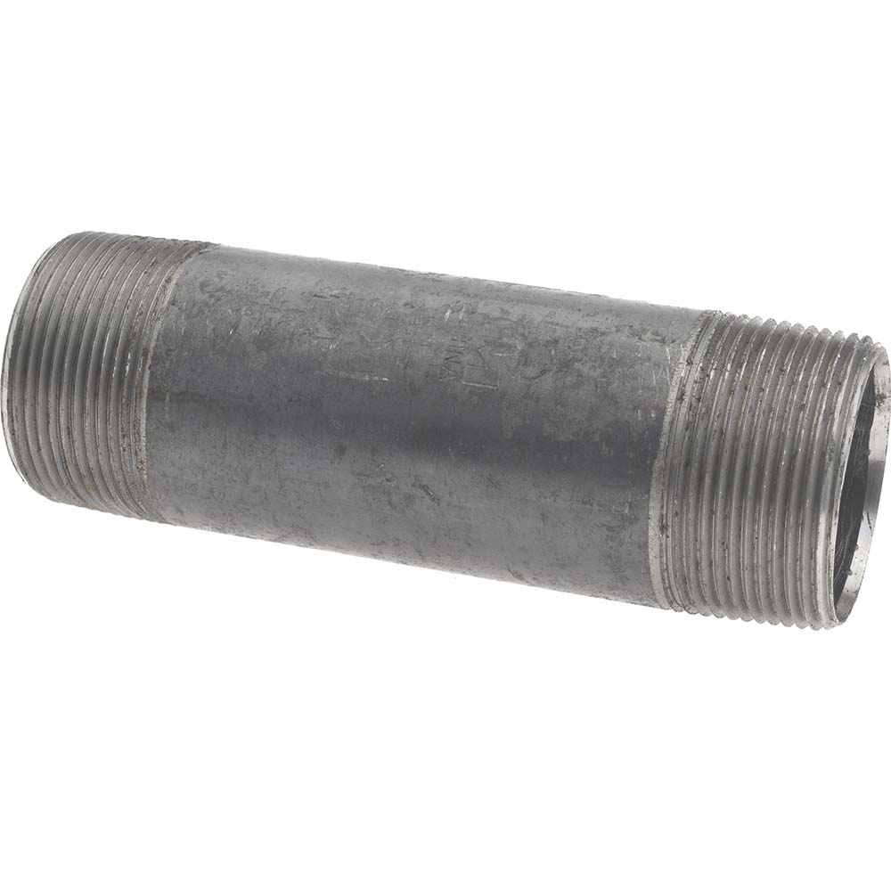 B&K Mueller Black Pipe Nipple: 1-1/2" Dia x 5-1/2" Long, Schedule 40 - 587-055HC