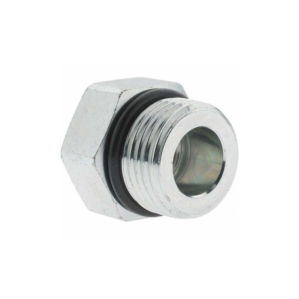 Parker Industrial Pipe Hex Plug: 7/8-14 Male Thread, Male Straight Thread O-Ring - -16295-6