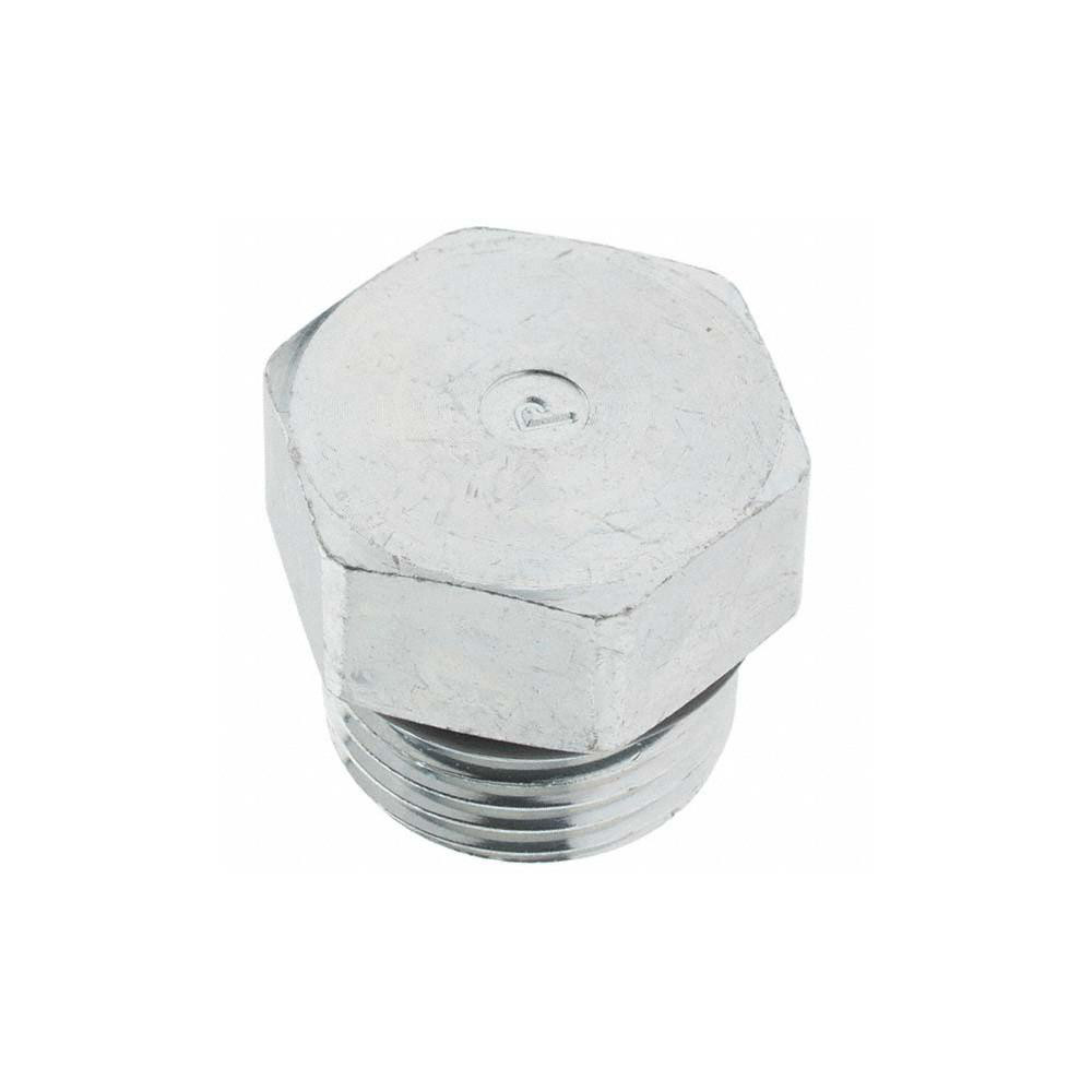 Parker Industrial Pipe Hex Plug: 7/8-14 Male Thread, Male Straight Thread O-Ring - -16295-6