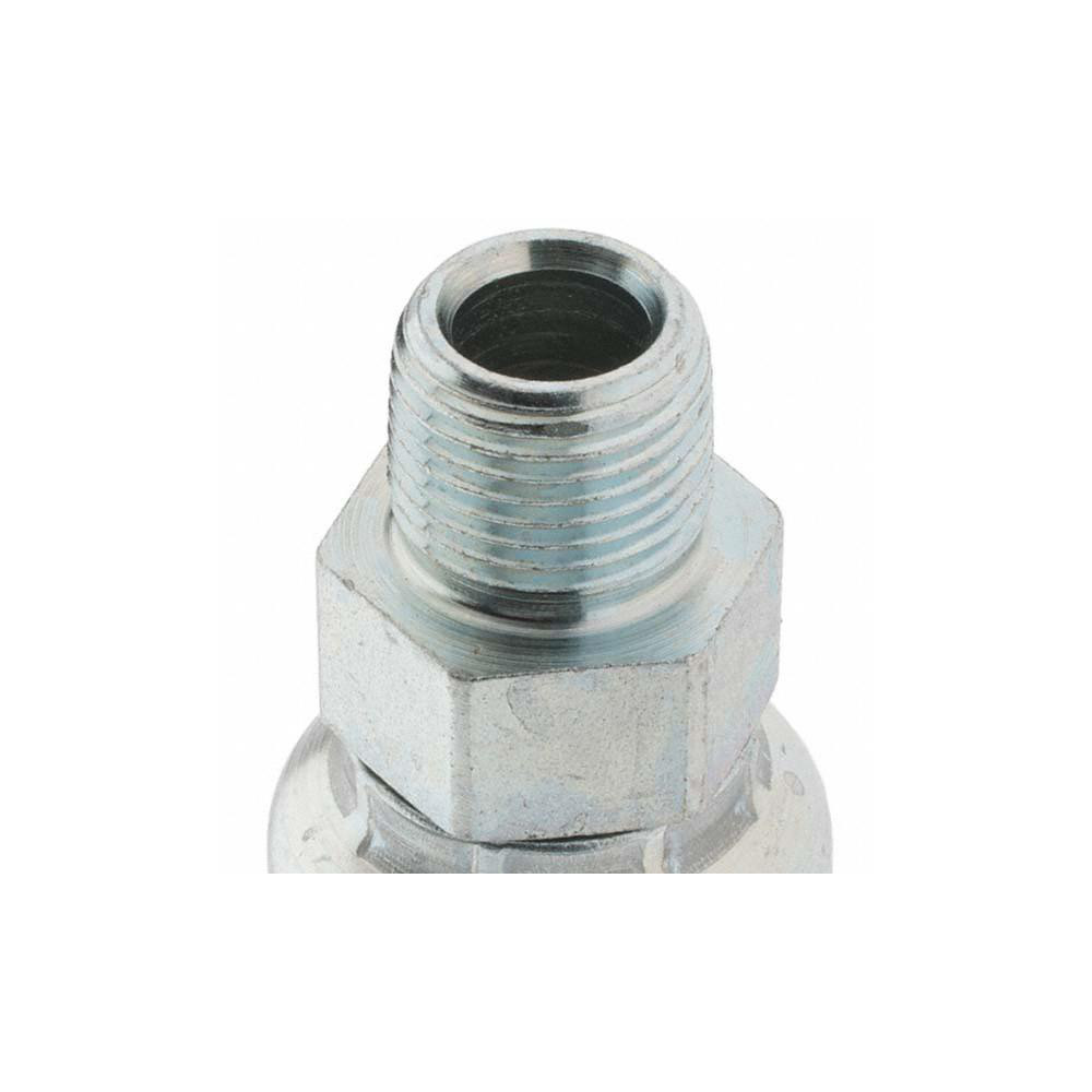 Parker Hydraulic Hose Male Rigid Fitting: 0.5" ID, 8 mm, 3/8" - KP81275