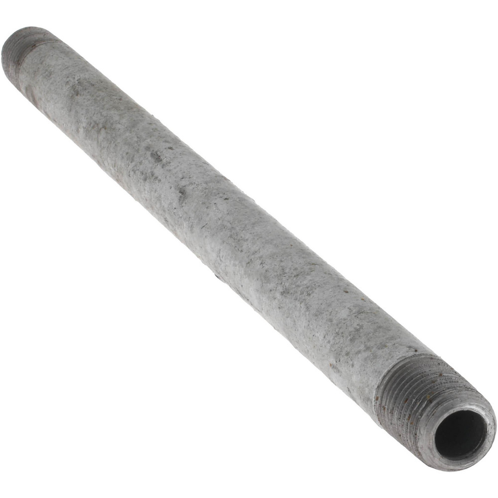 Value Collection Galvanized Pipe Nipple: 1/8", 6" Long, Schedule 40, Steel - MSCNG01060