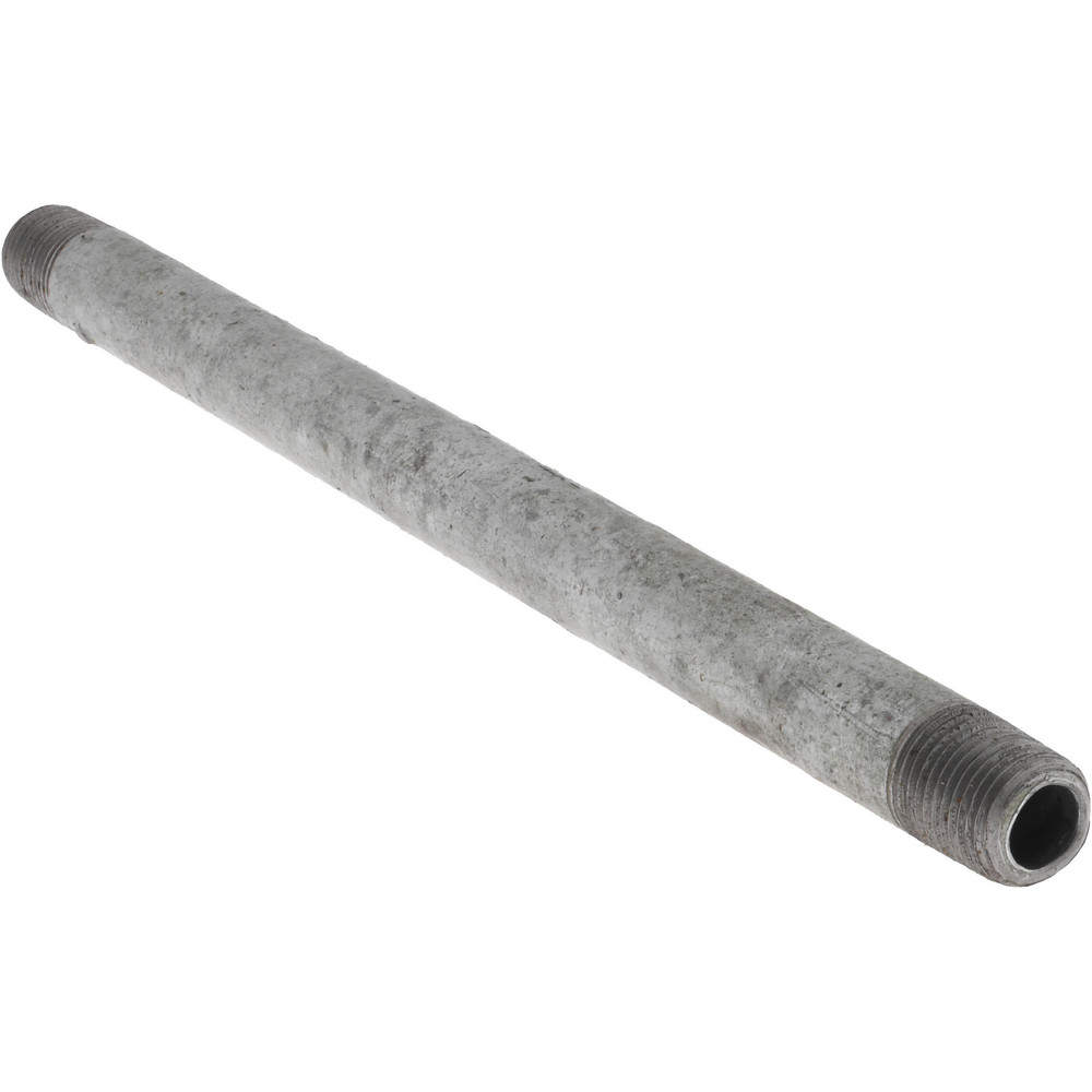 Value Collection Galvanized Pipe Nipple: 1/8", 6" Long, Schedule 40, Steel - MSCNG01060