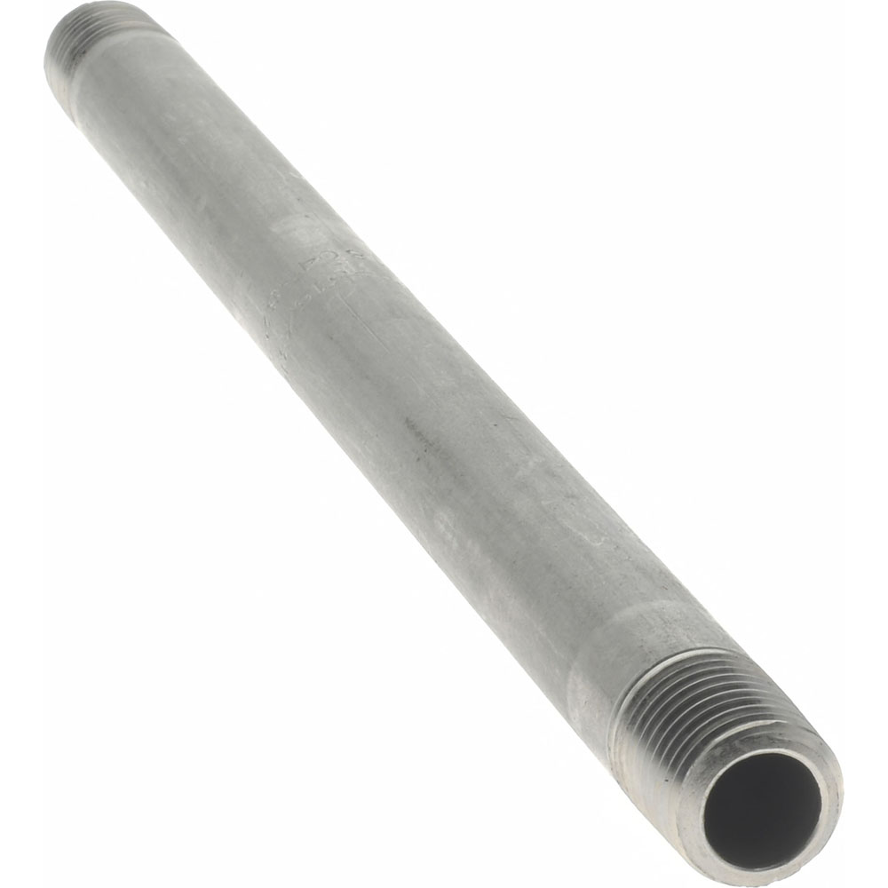 Merit Brass Stainless Steel Pipe Nipple: 1/4" Pipe, Grade 316 & 316L - 6004-800