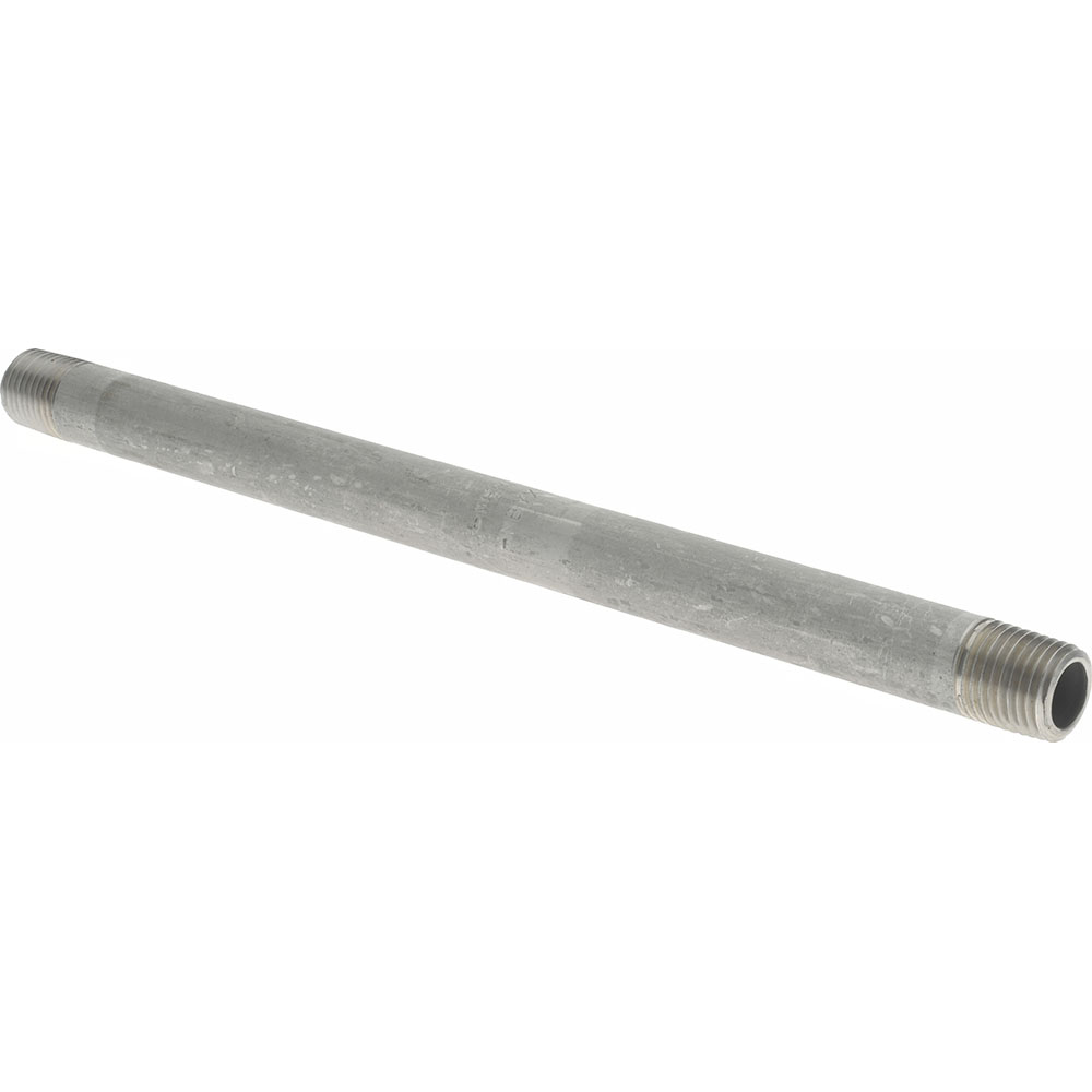 Merit Brass Stainless Steel Pipe Nipple: 1/4" Pipe, Grade 316 & 316L - 6004-800