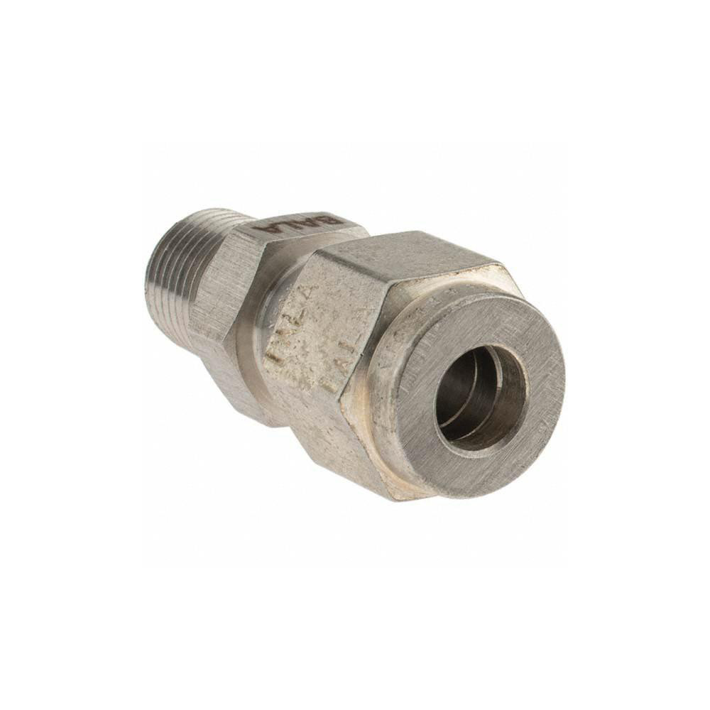 Brennan Compression Tube Connector: 1/4" Tube OD, NPT - KP4251