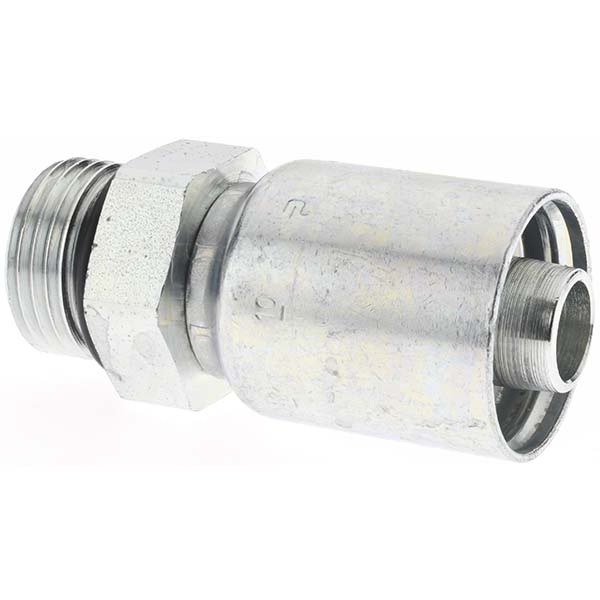 Parker Hydraulic Hose Straight Female JIC 37 ° Swivel Fitting: 0.625" ID, 10 mm, 1-1/16-12 - KP81312
