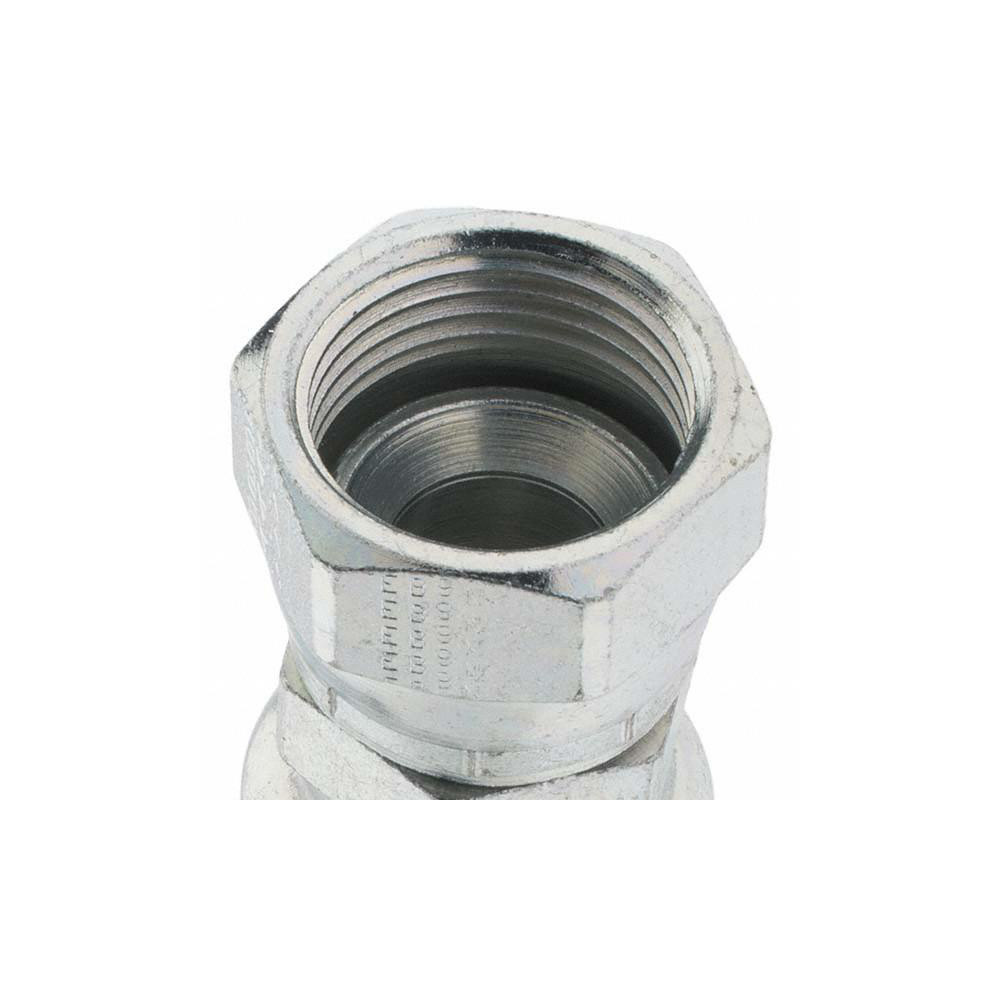 Parker Hydraulic Hose Straight Female JIC 37 ° Swivel Fitting: 0.625" ID, 10 mm, 1-1/16-12 - KP81312