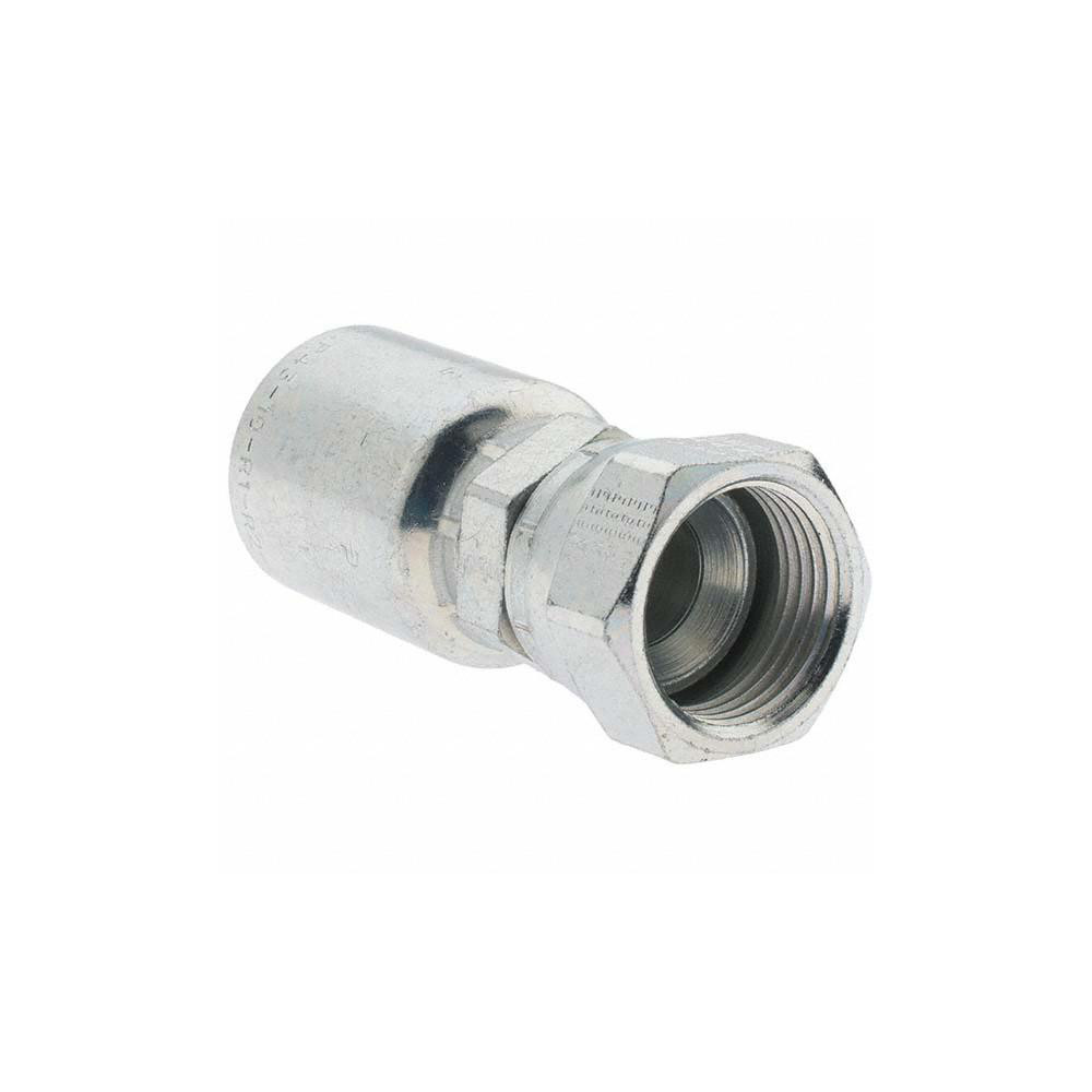 Parker Hydraulic Hose Straight Female JIC 37 ° Swivel Fitting: 0.625" ID, 10 mm, 1-1/16-12 - KP81312