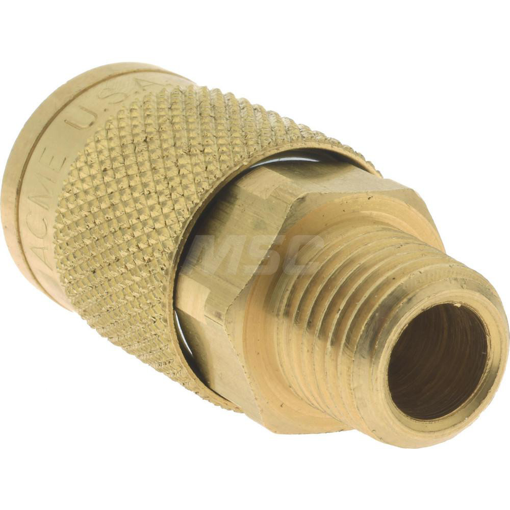 Coilhose Pneumatics Pneumatic Hose Coupling: 1/4" Thread, 1/4" Body Dia, Acme Interchange - A900B4M