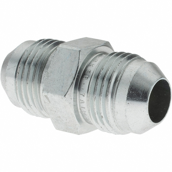 Parker Steel Flared Tube Reducer: 3/8" OD, 37 deg Flared Angle - PT-00062