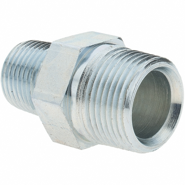 Brennan Industrial Pipe Hex Plug: 3/8 x 1/4" Male Thread, MNPT x MNPT - 16003