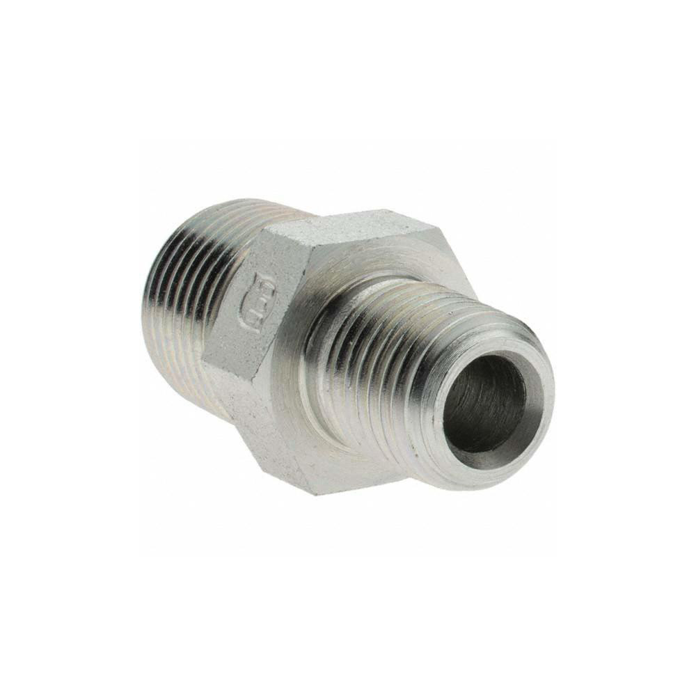 Brennan Industrial Pipe Hex Plug: 3/8 x 1/4" Male Thread, MNPT x MNPT - 16003