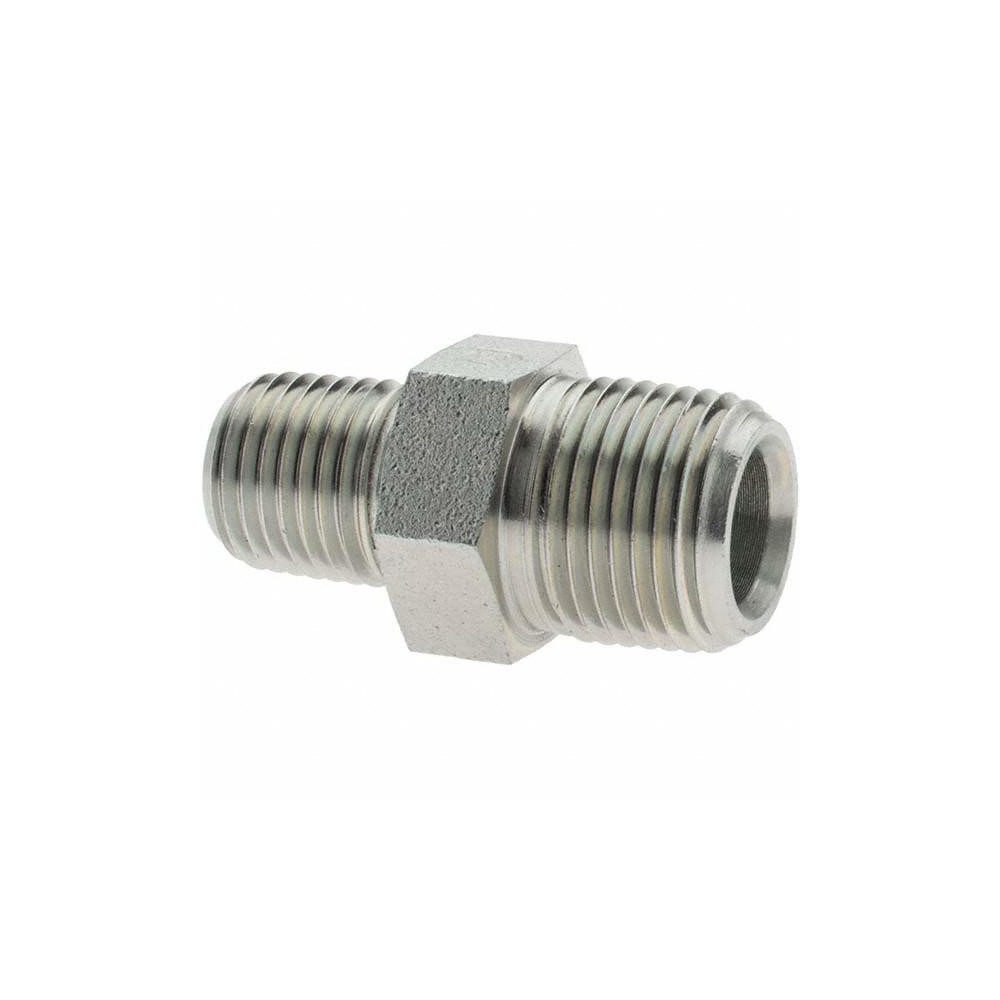Brennan Industrial Pipe Hex Plug: 3/8 x 1/4" Male Thread, MNPT x MNPT - 16003