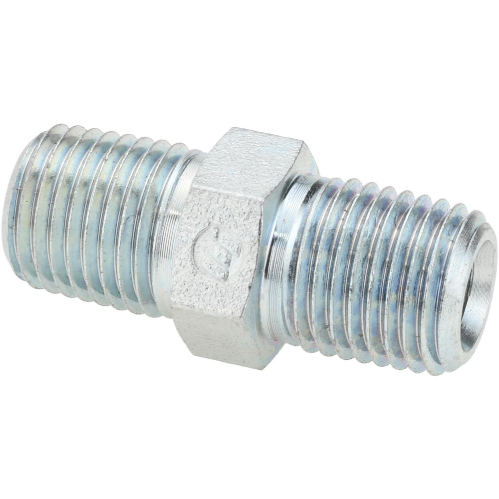 Brennan Industrial Pipe Hex Plug: 3/8 x 1/4" Male Thread, MNPT x MNPT - 16003