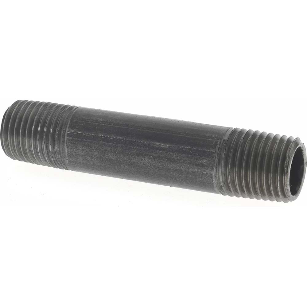 Parker Industrial Pipe Long Nipple: 1/4" Male Thread, MNPTF - 215PNL-4-20