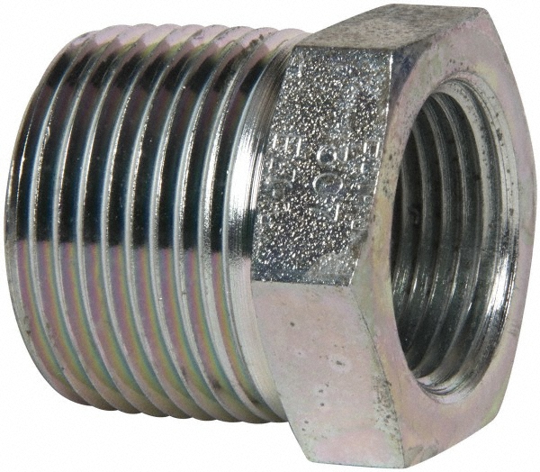 Eaton Industrial Pipe Bushing: 1/4" Female Thread, 3/8" Male Thread, MNPT x FNPT - 2081-6-4S