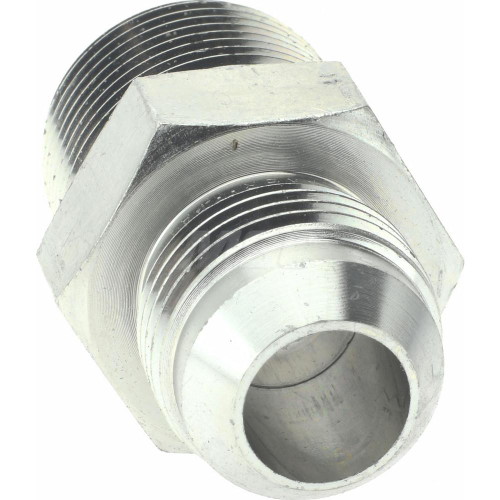 Parker Steel Flared Tube Connector: 5/8" OD, 3/4-14 Thread, 37 deg Flared Angle - KP17576