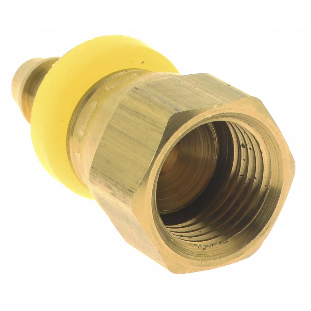 Dixon Valve & Coupling Barbed Push-On Hose Female Connector: 9/16" UNF, Brass, 1/4" Barb - 2880409C