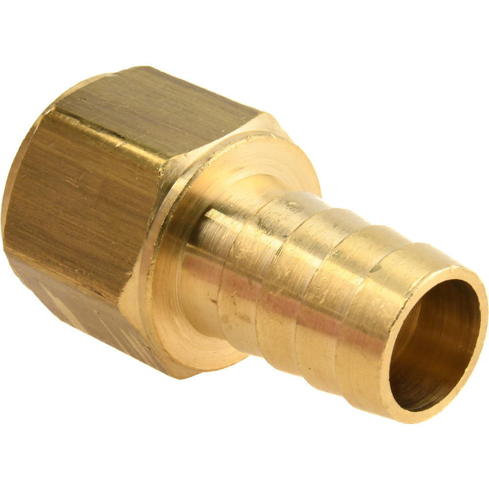 Dixon Valve & Coupling Barbed Push-On Hose Female Connector: 9/16" UNF, Brass, 1/4" Barb - 2880409C