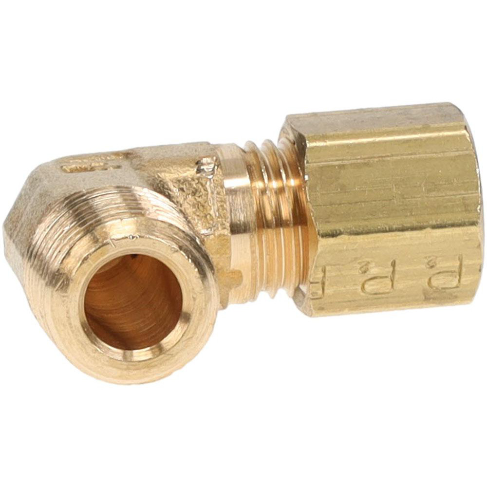 Parker Compression Tube Male Elbow: 1/8-27, 3/16" Tube OD, Compression x MNPTF - 169C-3-2