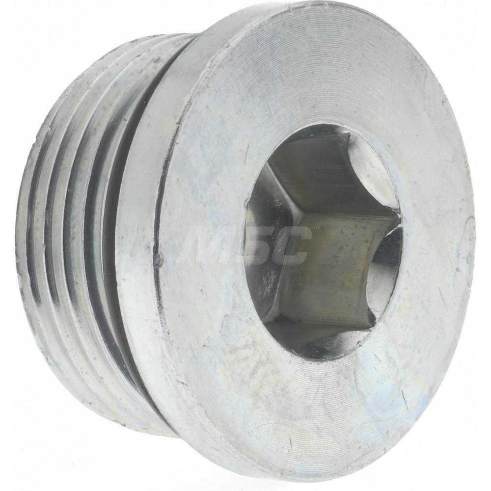 Parker Industrial Pipe Hex Socket Plug: 1-5/16-12 Male Thread, Male Straight Thread O-Ring - 16 HP5ON-S