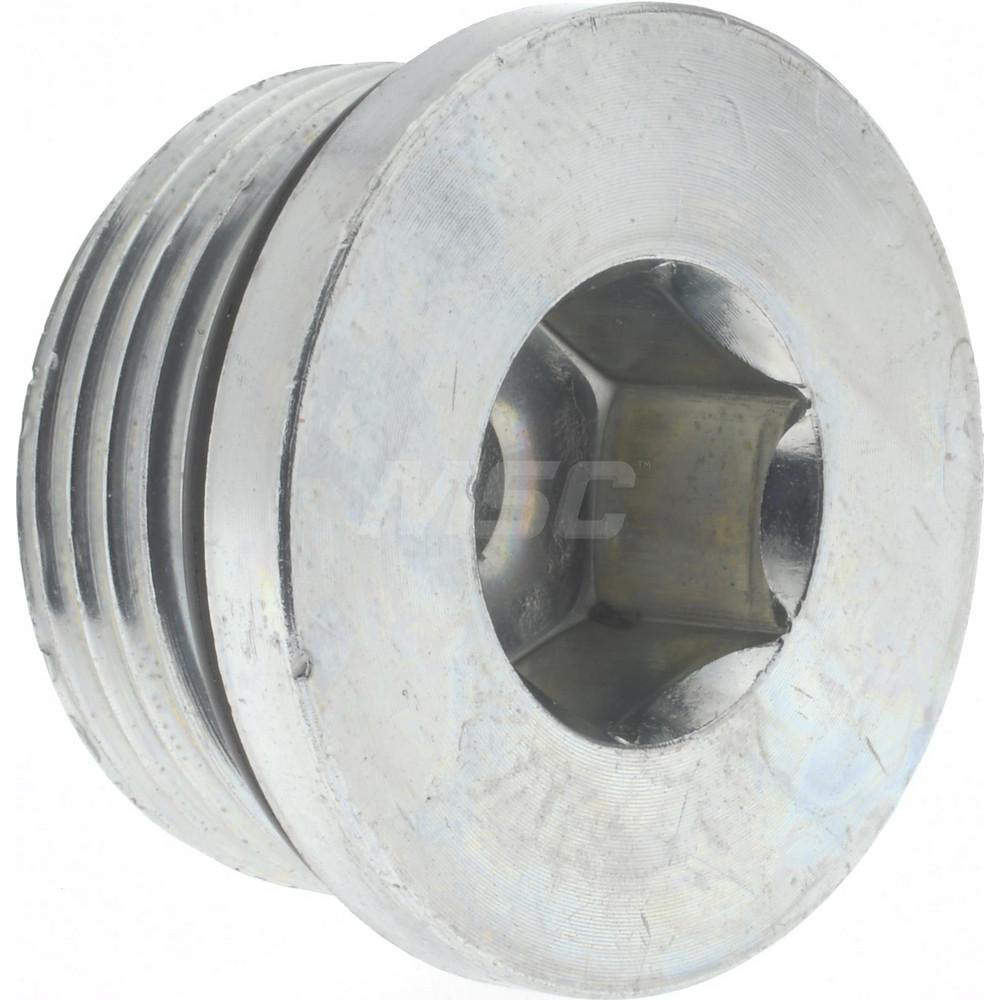 Parker Industrial Pipe Hex Socket Plug: 1-5/16-12 Male Thread, Male Straight Thread O-Ring - 16 HP5ON-S