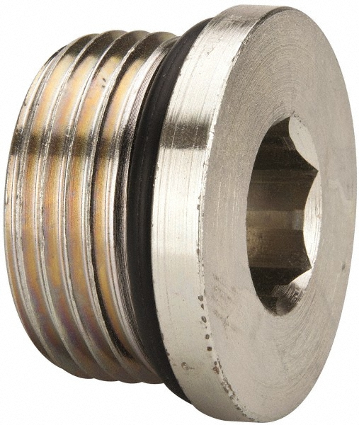 Parker Industrial Pipe Hex Socket Plug: 1-5/16-12 Male Thread, Male Straight Thread O-Ring - 16 HP5ON-S