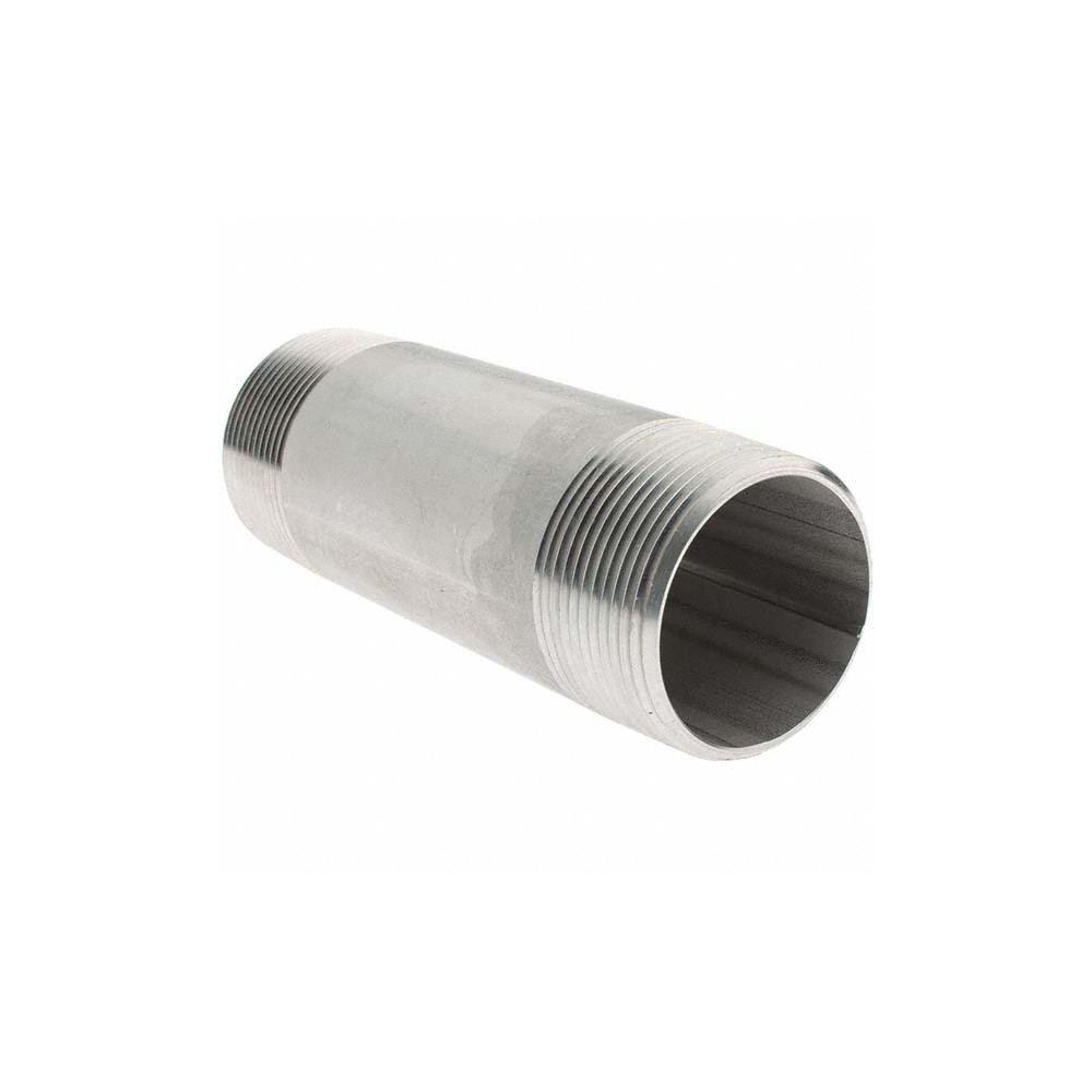 Value Collection Stainless Steel Pipe Nipple: 1-1/2" Pipe, Grade 304 & 304L - 4BN11/2*5