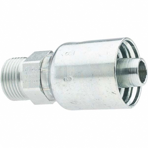 Parker Hydraulic Hose 90 ° Elbow: 0.375" ID, 6 mm, 3/4-16 - KP81376