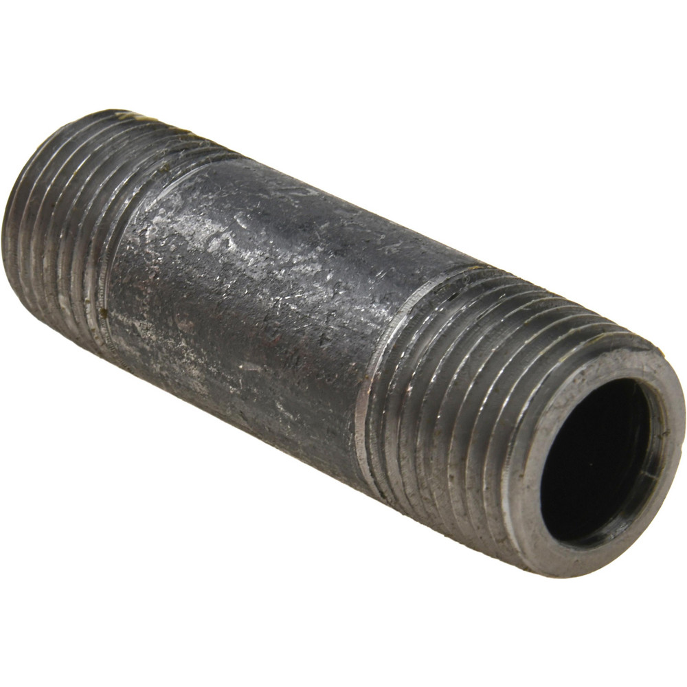 Value Collection Black Pipe Nipple: 1/2" Dia x 3-1/2" Long, Schedule 40 - NB04035