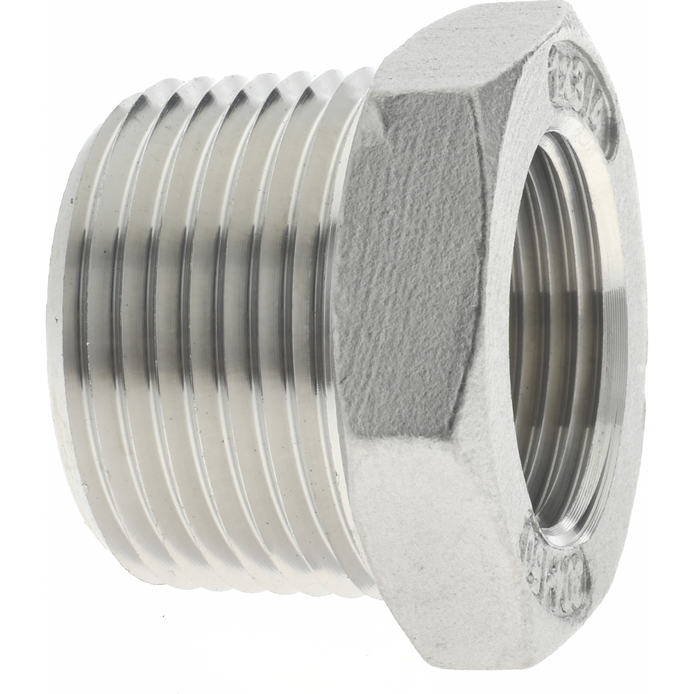 Value Collection Pipe Hex Bushing: 2 x 1-1/2", 316 Stainless Steel - 6HB2*11/2