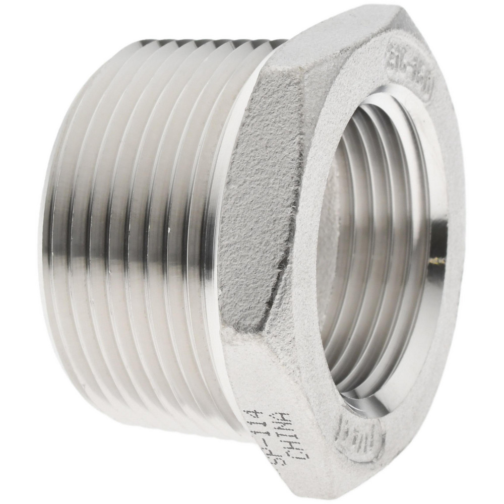 Value Collection Pipe Hex Bushing: 2 x 1-1/2", 316 Stainless Steel - 6HB2*11/2